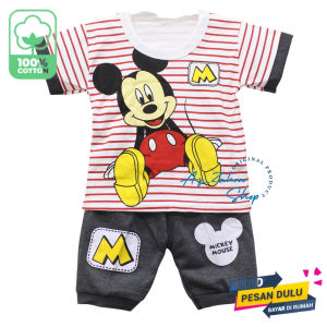 Setelan Baju Anak Bayi Laki-Laki 6-12 Bulan | Baju Bayi Laki-Laki 0-6 Bulan - Gambar Real Pict - COD - Request Warna - Size Tertera di Deskripsi