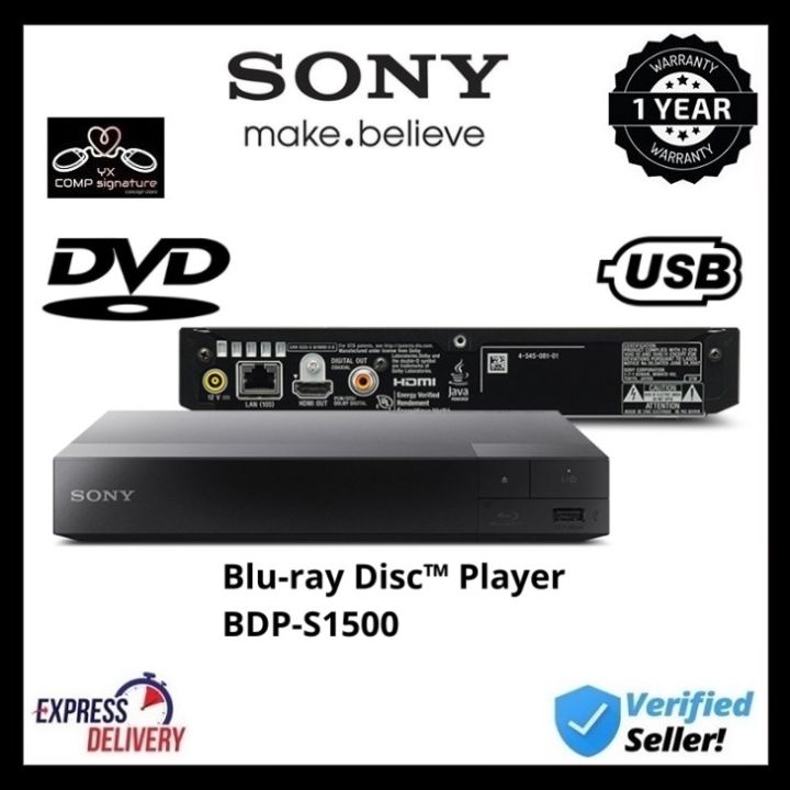 sony bdp s1500 blu ray disc dvd player