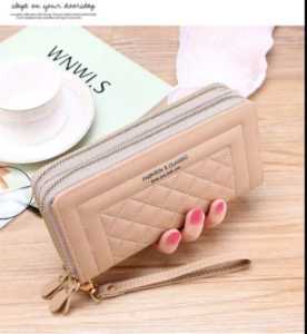 Dompet Hp wanita kapasitas besar 2 zipper / sleting