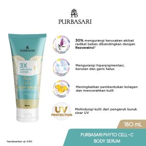 PURBASARI Body Serum 180ml - White Glow | Skin Firming | Barrier | Phyto Cell | Cybright - Body Lotion