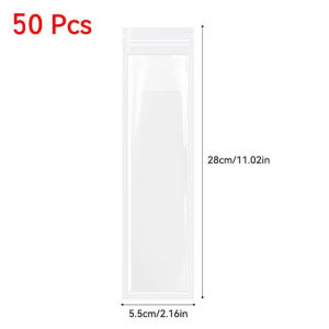 【Funnel Free】 100PCS Ice Stick Bag Disposable Transparent Popsicle Plastic Pouch Fruit Shake Ice Pop Bag