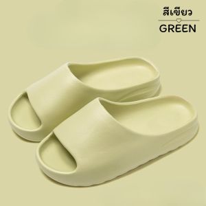 รองเท้า รองเท้าแตะ แบบสวม ใส่ในบ้านหรือนอกบ้านก็ได้ รองเท้าแตะกันลื่น กันน้ำ สีสวยเรียบง่าย ใส่แล้วสบายเท้าไม่เจ็บ