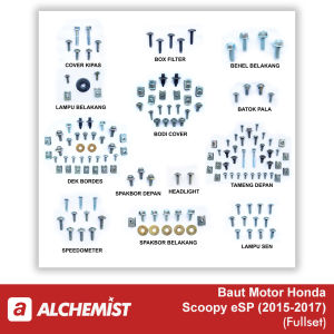 Baut Honda Scoopy eSP K16 Fullset / Baud Honda Scoopy eSP K16 Satu Set