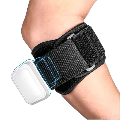 Adjustable Tennis Elbow Support Strap Compression Tennis and Golf Elbow Wrap Gel Band for Arthritis Pain Relief