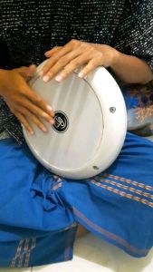 DARBUKA PUTIH POLOS 8INC GRATIS TAS KUNCI