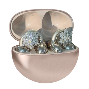 Frosted Earphone Accessory Intricate Snowflake Design Ear Clip Portable Fashionable Earphone Clip