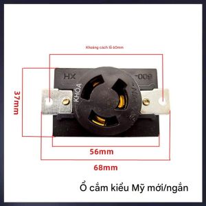 Ổ cắm 3 chân dùng cho máy phát điện chân cắm bằng đồng loại 30A