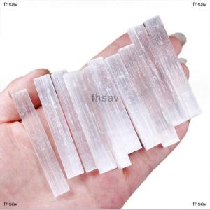 [COD] fhsav 10pcs ธรรมชาติ selenite หยาบติดคริสตัลไม้กายสิทธิ์แร่ตัวอย่างการรักษาหิน