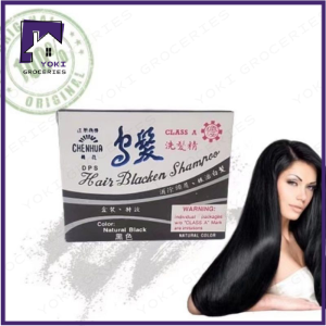 Chenhua Hair blacken shampoo 8pcs/1box White Hair into Black Hair