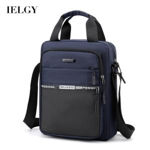 IELGY กระเป๋าสะพายข้างผู้ชายแฟชั่นเรียบง่ายความจุขนาดใหญ่