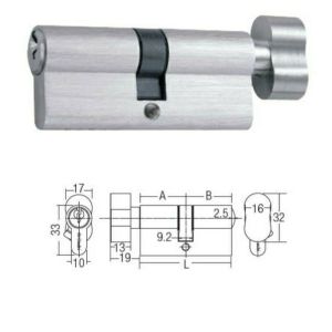 Euro Profile Cylinder thumb turn & Key 60mm-100mm