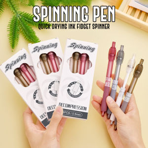 4 Pcs Spinning Pulpen Bolpoin Gel Pen Mekanik Cetek Fidget Pen DCA2421