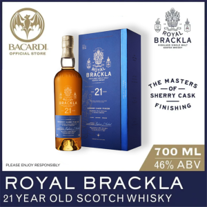 ROYAL BRACKLA 21 Years Highland Single Malt Scotch Whisky 700ml / 70cl  46% ABV