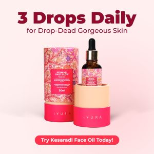 iYURA Kesaradi Oil – Non-Greasy Natural Face Oil Moisturiser for Visibly Brighter Skin 30ml