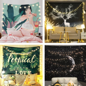 [Size 200x150 + Tặng 4 quà] Thảm treo tường chất liệu polyester trang trí phòng ngủ size lớn vải treo tường Decor phòng ngủ tranh vải treo tường phòng ngủ trang trí phòng ngủ cute