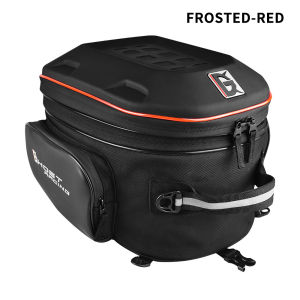 GHOST RACING LED Light Motorcycle Back Seat Bags Waterproof Tail Bag Rear Seat Bag Multifunctional Motorbike Helmet Bag Moto Rider Backpack