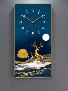 Đồng hồ hươu tài lộc mang ý nghĩa trường thọ thu hút tài lộc vận may đồng hồ tráng gương kim trôi cao cấp.