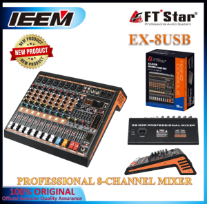 Mixer EX-8USB professional 8-channel mixer professional power amplifier mixer EX-8 USB