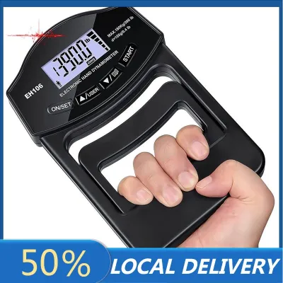 396Lbs/180Kg Digital Grip Strength Tester Hand Dynamometer Grip Strength Meter USB LCD Screen Hand Grip Dynamometer