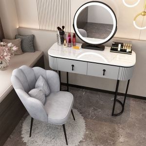 Dressing table bedroom modern minimalist small apartment internet-famous INS-style storage cabinet integrated makeup table light luxury vanity