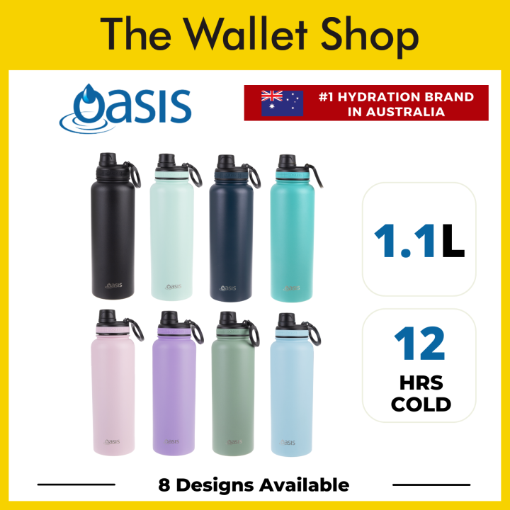 Oasis Stainless Steel Insulated Sports Water Bottle with Screw Cap 1.1L ...