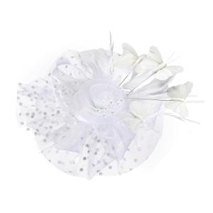 Unique Bridal Hair Accessory Fascinator with Headbands Hair Ornament Butterfly And Faux Pearls for Wedding Decoration