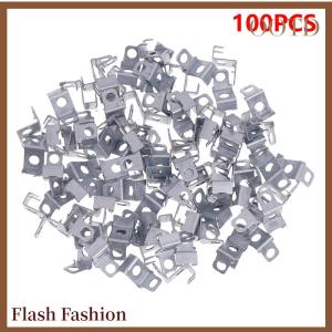 [Falsh F] 100 PCS 3D Channel Letter Hanging Ear Stainless Steel Metal Sign Installation Fixing Spare Part Advertising Hardware