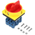 Load Circuit Breaker Switch 3-Pole 2-Position Rotary Cam On-Off Power Switch. 