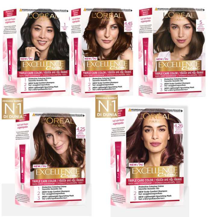 L'oreal Paris Excellence Creme Hair Color | Lazada Indonesia