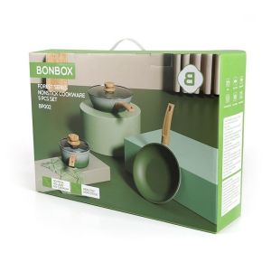 BONBOX Alat Masak Panci Kompor Induksi Teflon Anti Lengket BONBOX BP002 5pcs KITCHENWARE