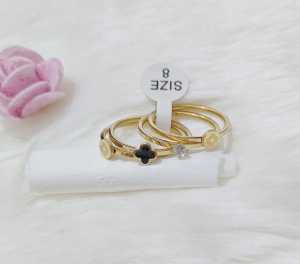 CINCIN TITANIUM WANITA 4 RING FOR MOMEN AKSESORIS FASHION BAHAN TITANIUM