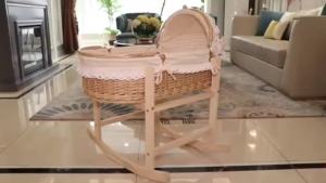 Rattan Newborn Portable Basket Car Sleeping Basket Kids Bassinet