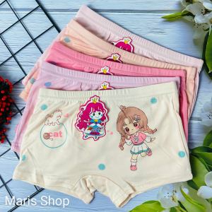 Quần chip đùi cho bé gái 9-34kg chất liệu 100% cotton kháng khuẩn mềm mịn co giãn tốt (ảnh thật)