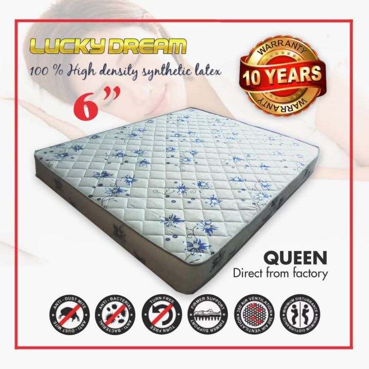 Queen Mattress Synthetic Latex (6 Inche)