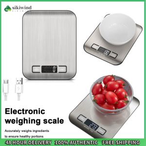 Sikiwind Coffee Scale Digital Kitchen Scale USB Charging Precise Platform Scale Multifunction Electronic Weights Scales for Cooking Baking 1G Up To 10KG