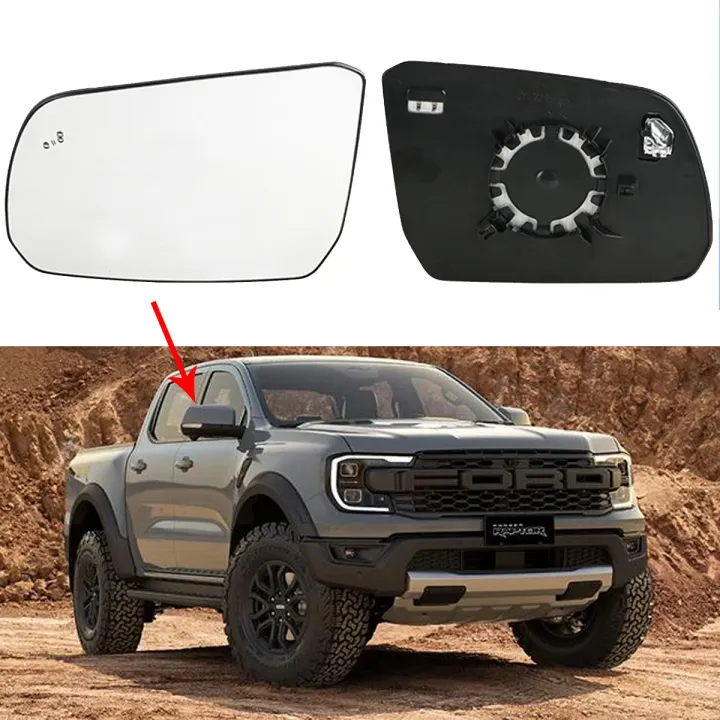 Car Rearview Mirror BSM glass for Ford Ranger Raptor 2023 2024 2025 ...