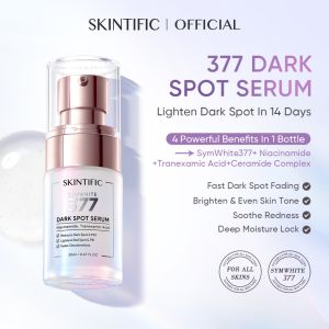 SKINTIFIC Symwhite 377 Dark Spot Serum 20ml | 14 Days Fade Dark Spot | Fade Acne Scars & Redness | Lightweight Hydrating for All Skin