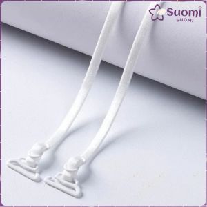 Suomi 1Pair Women Thin Bra Straps 0.5cm Invisible Non-slip Underwear Shoulders Bra Straps For Women
