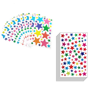 10 Sheets Star Sticker Water Bottle Sticker Decorative Sticker Rewards Decal Holographics Sticker for Scrapbooking