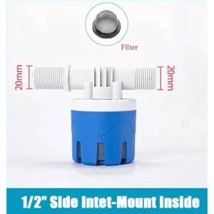 High Quality Float Valve 1/2 - 3/4 Inch Side Entry Water Tank Level Control Durable Premium Toilet Fill Valve 1/2 Inch Adjustable Water Level Anti Leak
