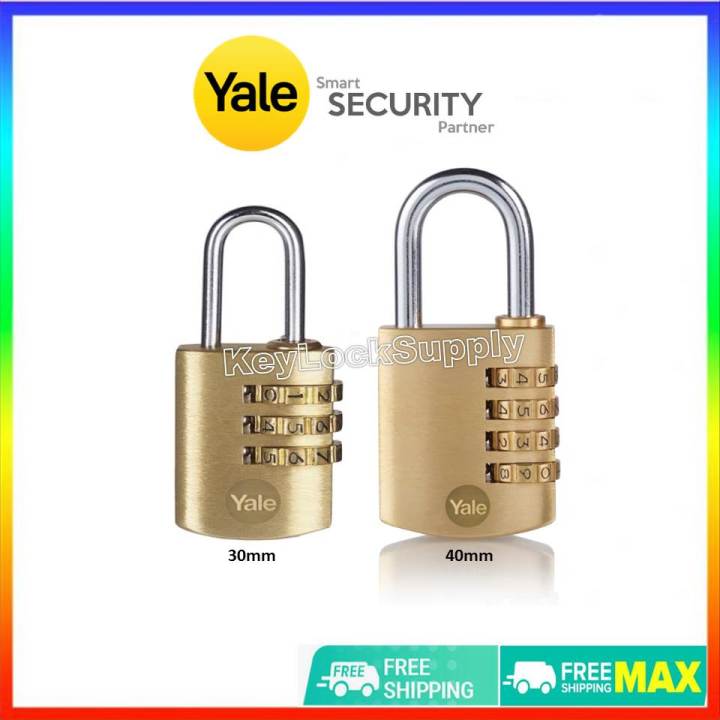 Yale Resettable Combination Lock YALE Y150B OUTDOOR BRASS COMBINATION