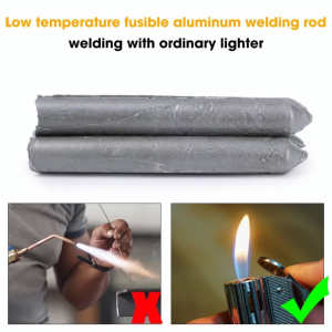 3pcs Powder Cored Aluminum Welding Rod Low Temperature Easy Melt Aluminum 78 mm(Easy To Break)