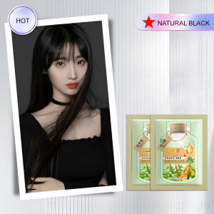 Pewarna Rambut Tanaman Gelembung/Rambut Putih Menutupi Pewarna/Hitam Busa Tanaman Pewarna Rambut /Bubble Plant Fruit Dyeing Cream Hair Dye Plant Pure Natural Black Tea Color/Shampoo Permanent Tanpa Bleaching/Herbal Hair Color Foam