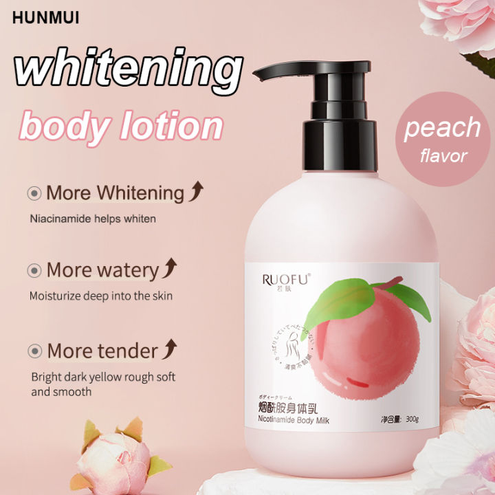 HUNMUI Whitening Body Lotion Niacinamide Body Milk Refreshing Non ...