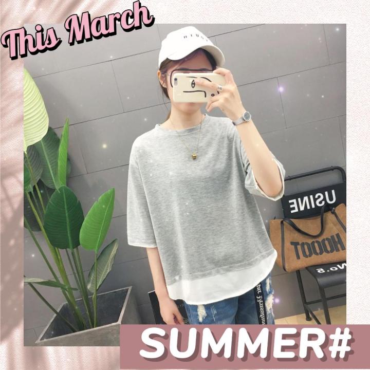 KDAShop เสื้อยืดสีพื้นดีไซน์คลาสสิค ️‍🔥 ผ้านิ่มใส่สบาย มี 2 สีให้เลือก ...