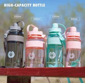 1L/2L Botol Air Kapasiti Besar Bebas Bpa Botol Sukan Minum Botol Luaran Cerek Mudah Alih Big Capacity Sport Water Bottles