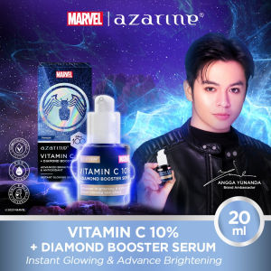 [BPOM] AZARINE x Marvel  Vitamin C 10% + Diamond Booster Serum Essence Glowing Skin and Anti Aging Ampoule - 20ml