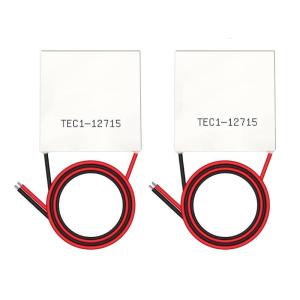 2Pcs TEC1-12715 Cooling Plate Heatsink Thermoelectric Cooling Module 12V-15.4V 15A Semiconductor Refrigeration Tablets