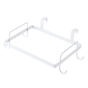 SKJK Stainless Steel door hook Rubbish Bag Holder Kitchen Accessories Storage Rack Garbage Bracket trash bag holder Trash Rack Garbage Storage Holder