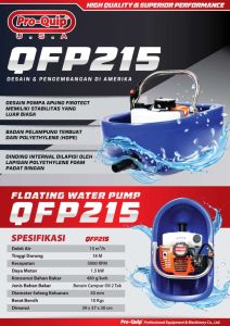 Mesin Pompa Air Apung 2 Tak PROQUIP QFP215 / Floating Water Pump 2 Tak - Pompa Apung PRO-QUIP QFP215